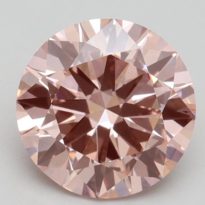 2.10 Ct. Fancy Intense Pink Round Lab Grown Diamond