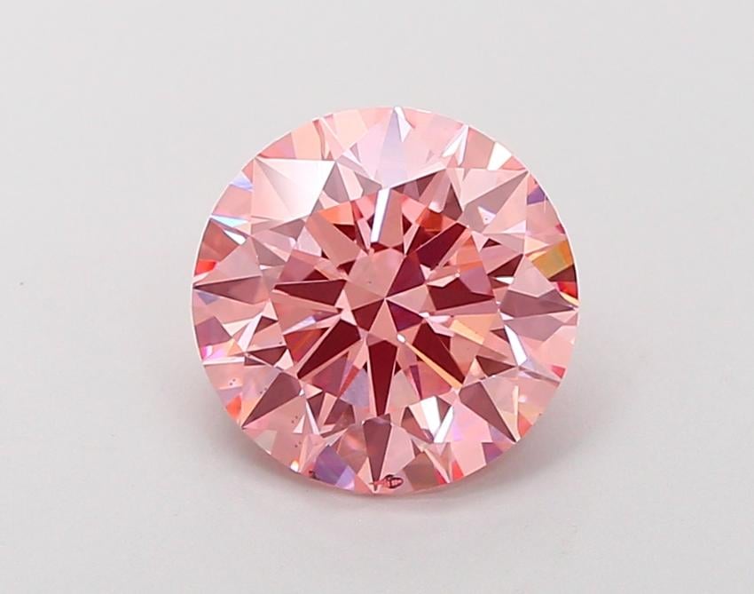 2.53 Ct. Fancy Vivid Pink Round Lab Grown Diamond