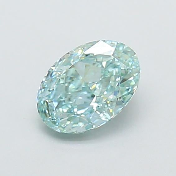 1.09 Ct. Fancy Intense Green Oval Lab Grown Diamond