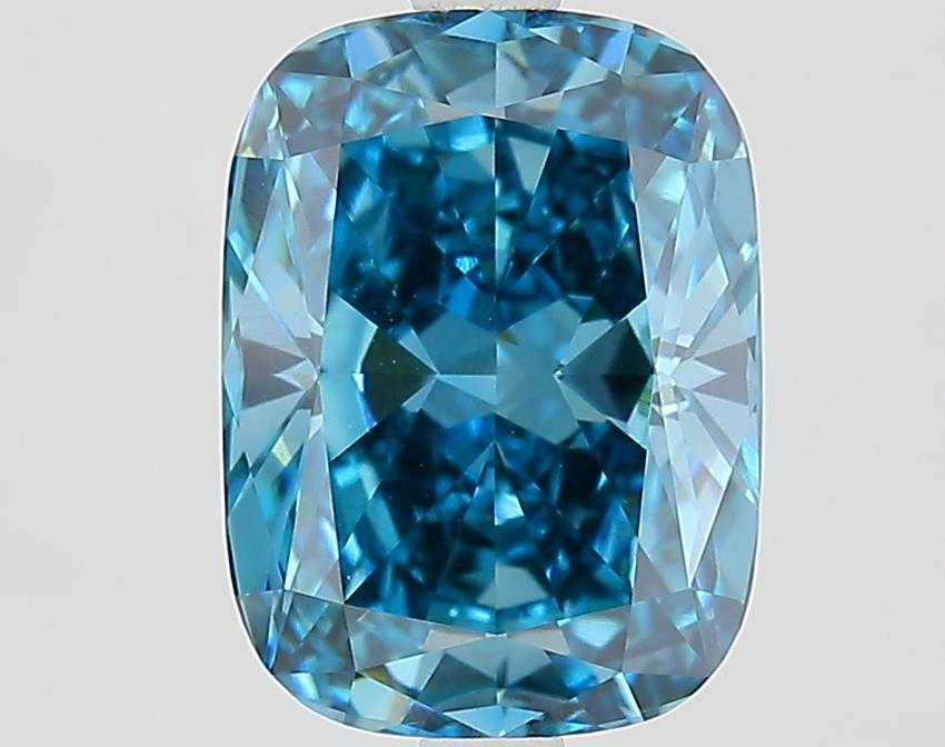 3.53 Ct. Fancy Vivid Pink Cushion Lab Grown Diamond