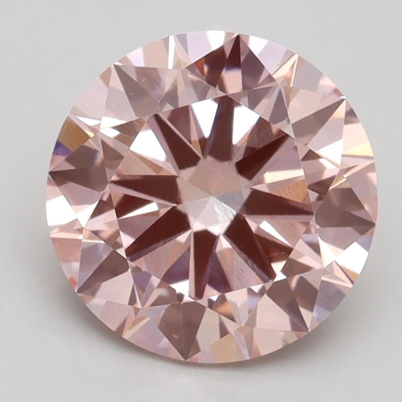 2.60 Ct. Fancy Intense Pink Round Lab Grown Diamond