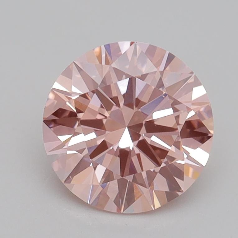 1.41 Ct. Fancy Intense Pink Round Lab Grown Diamond