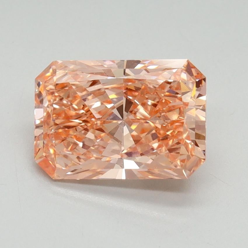 2.09 Ct. Fancy Vivid Pink Radiant Lab Grown Diamond