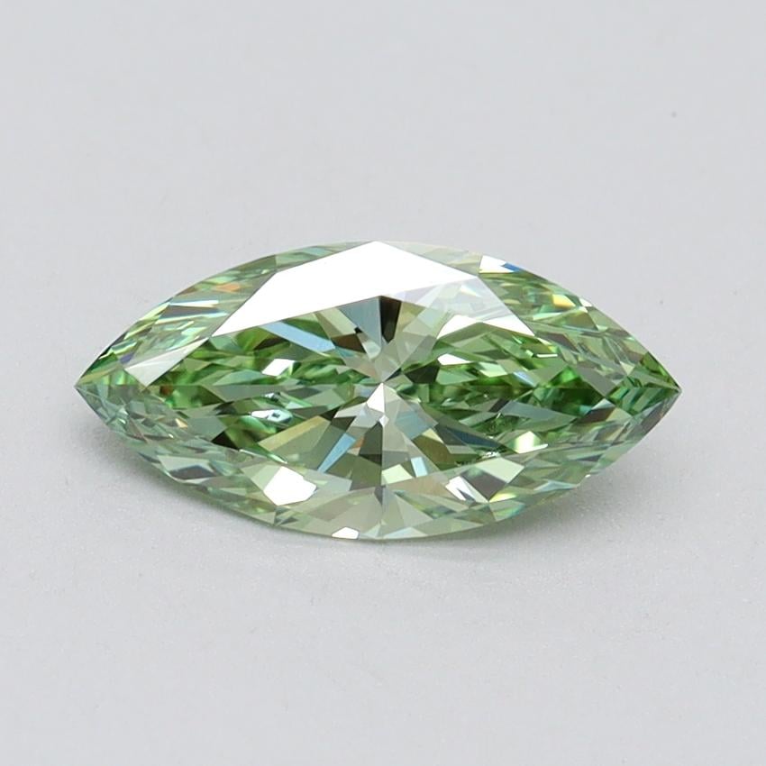 1.01 Ct. Fancy Vivid Green Marquise Lab Grown Diamond