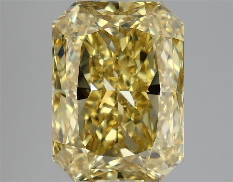 4.89 Ct. Fancy Intense  Yellow Radiant Lab Grown Diamond