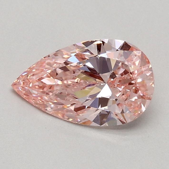 0.51 Ct. Fancy Vivid Pink Pear Lab Grown Diamond