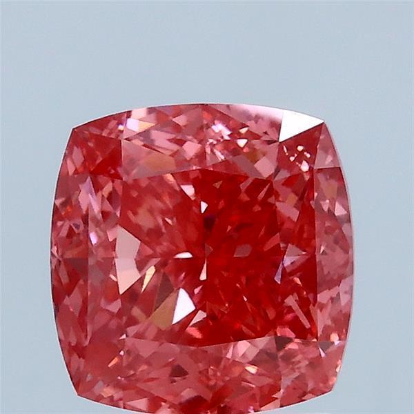 2.06 Ct. Fancy Vivid Pink Cushion Lab Grown Diamond