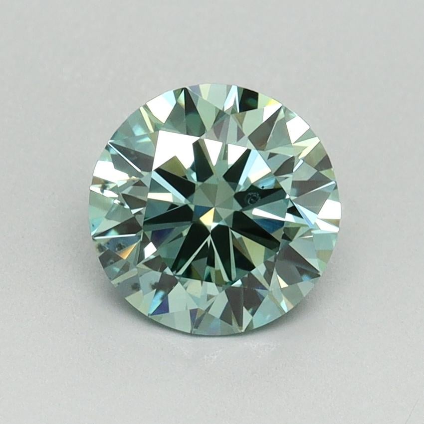 1.25 Ct. Fancy Vivid Pacific Green Round Lab Grown Diamond