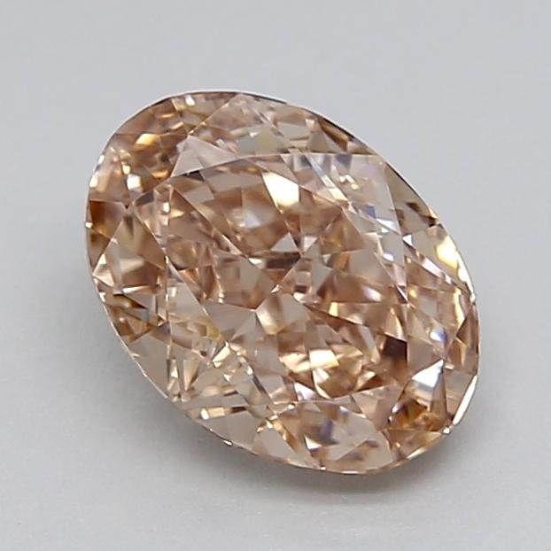 1.05 Ct. Very Light  Brown Oval Lab Grown Diamond