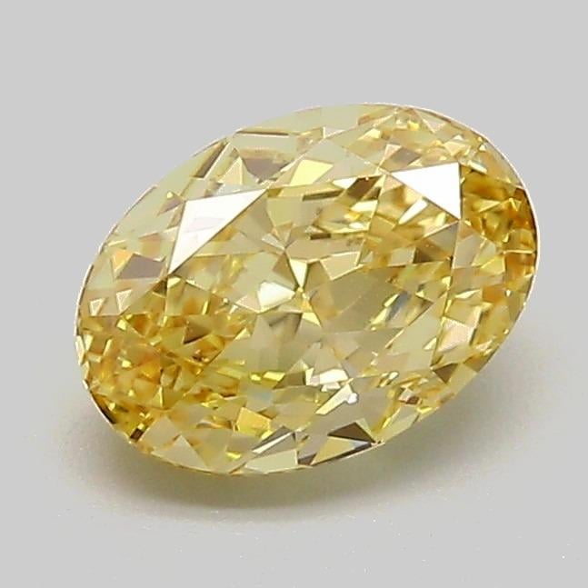 1.10 Ct. Fancy Intense Yellow Oval Lab Grown Diamond