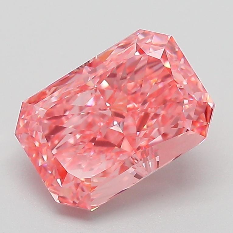 2.10 Ct. Fancy Pink Radiant Lab Grown Diamond