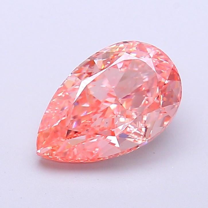 2.05 Ct. Fancy Vivid Pink Pear Lab Grown Diamond