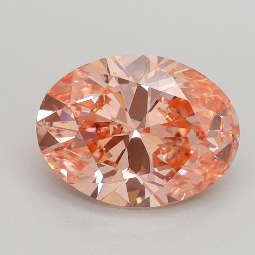 2.01 Ct. Fancy Vivid Pink Oval Lab Grown Diamond