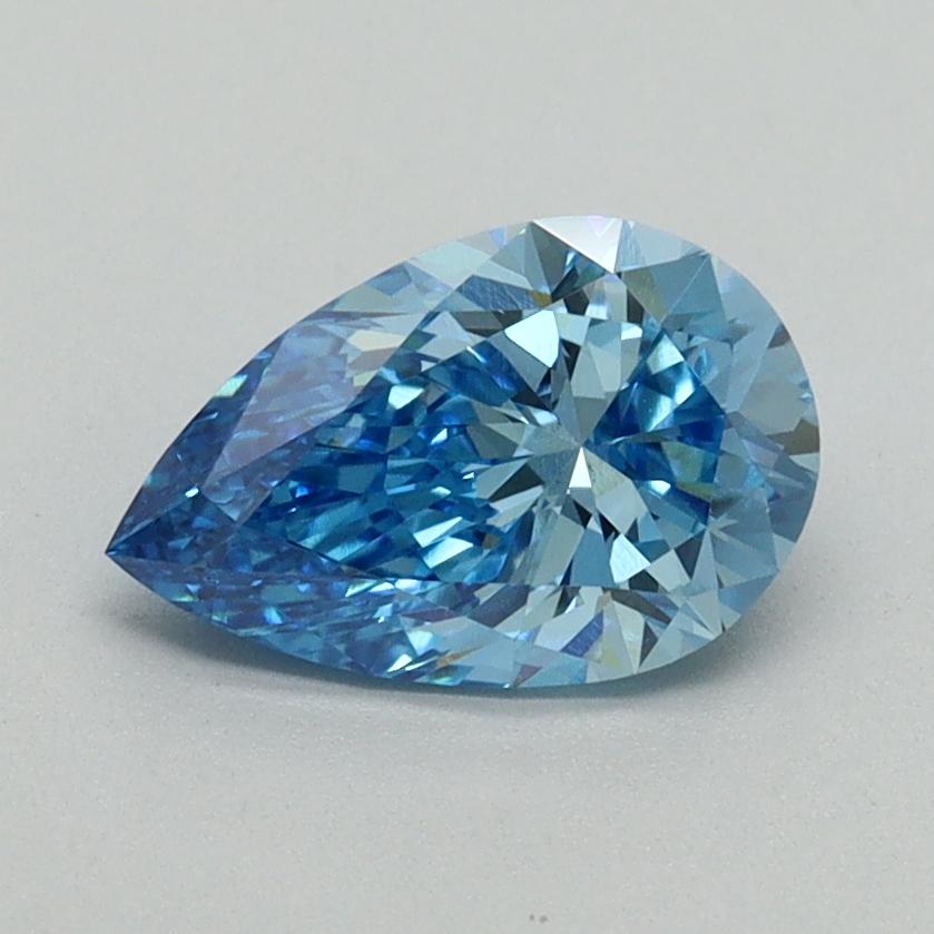1.02 Ct. Fancy Vivid Blue Pear Lab Grown Diamond