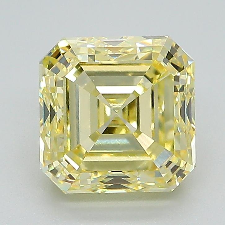 2.49 Ct. Fancy Intense Yellow Asscher Lab Grown Diamond