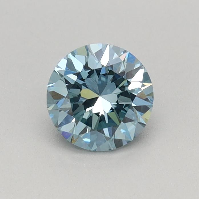 0.35 Ct. Fancy Vivid Blue Round Lab Grown Diamond