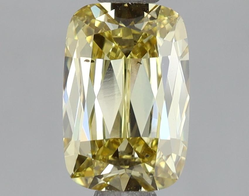 1.02 Ct. Fancy Intense Yellow Cushion Lab Grown Diamond