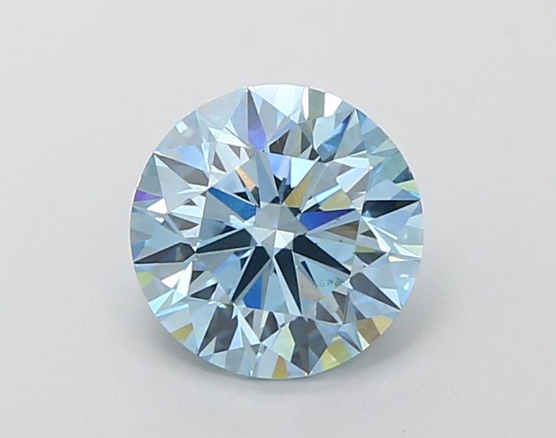 1.83 Ct. Fancy Vivid Blue Round Lab Grown Diamond