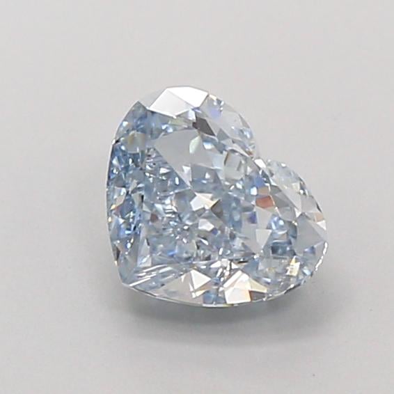1.02 Ct. Fancy Intense Blue Heart Lab Grown Diamond