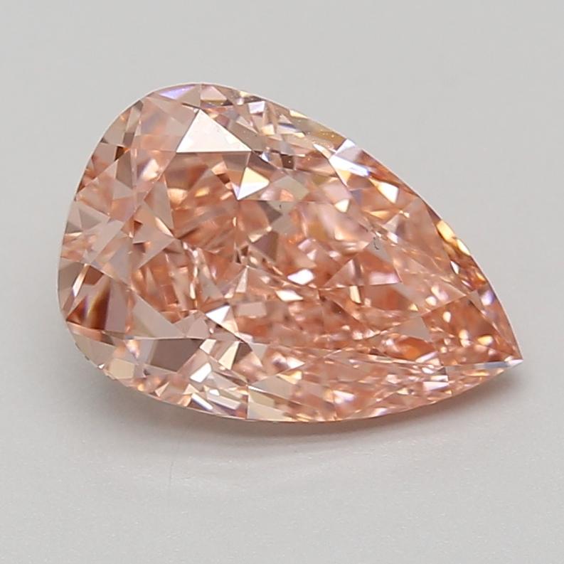 3.06 Ct. Fancy Vivid Pink Pear Lab Grown Diamond