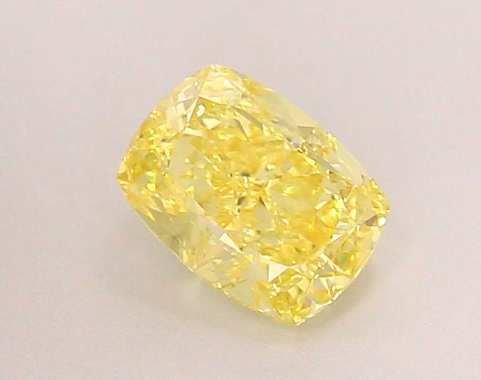 1.03 Ct. Fancy Intense Yellow Cushion Lab Grown Diamond