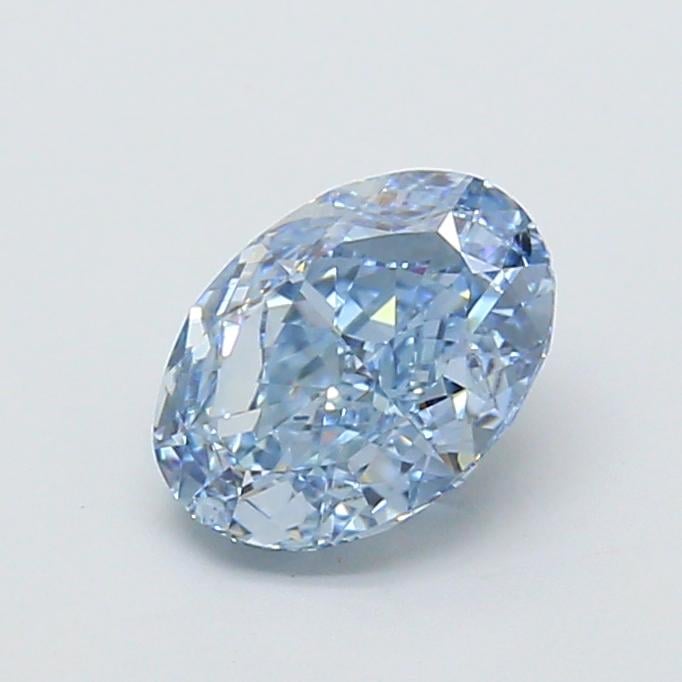 1.54 Ct. Fancy Vivid  Blue Oval Lab Grown Diamond
