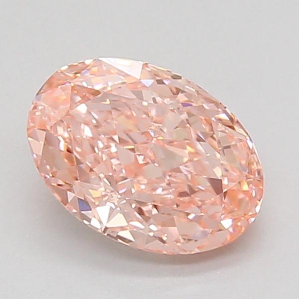 1.58 Ct. Fancy Vivid Pink Oval Lab Grown Diamond