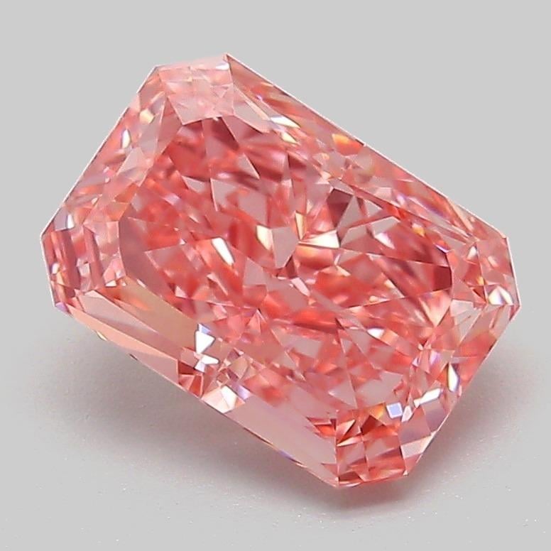 2.10 Ct. Fancy Vivid Pink Radiant Lab Grown Diamond