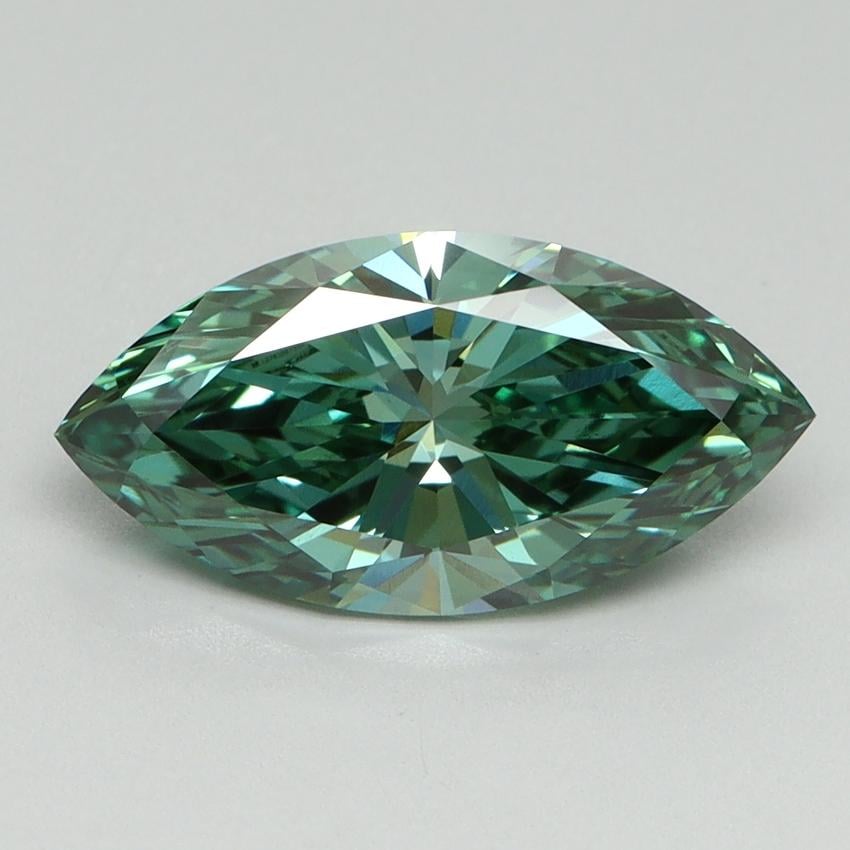 2.03 Ct. Fancy Vivid Green Marquise Lab Grown Diamond