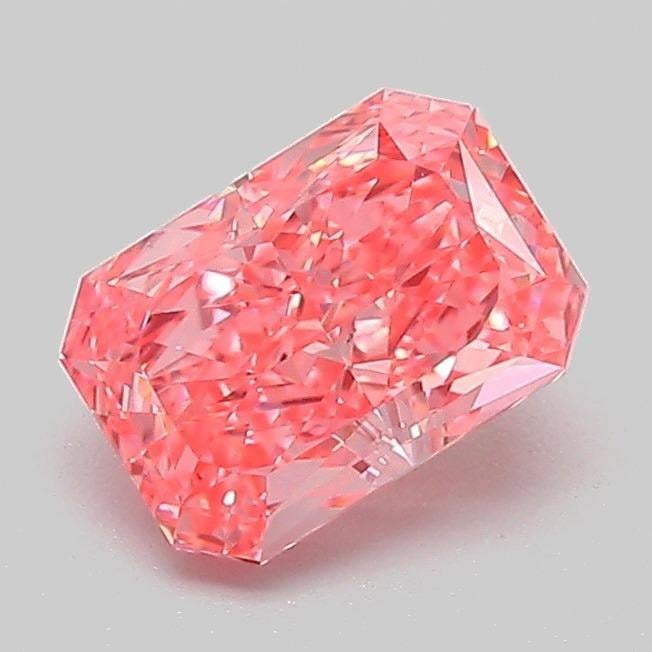 1.07 Ct. Fancy Vivid Pink Radiant Lab Grown Diamond