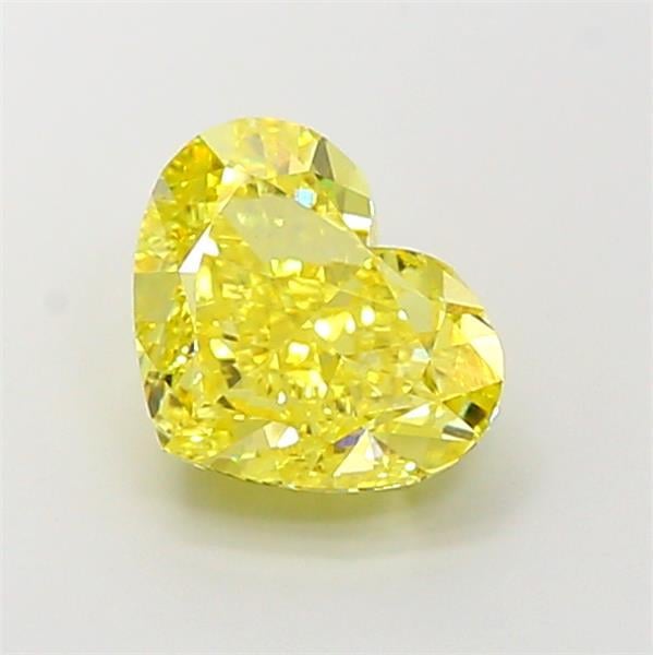 3.31 Ct. Fancy Intense Yellow Heart Lab Grown Diamond