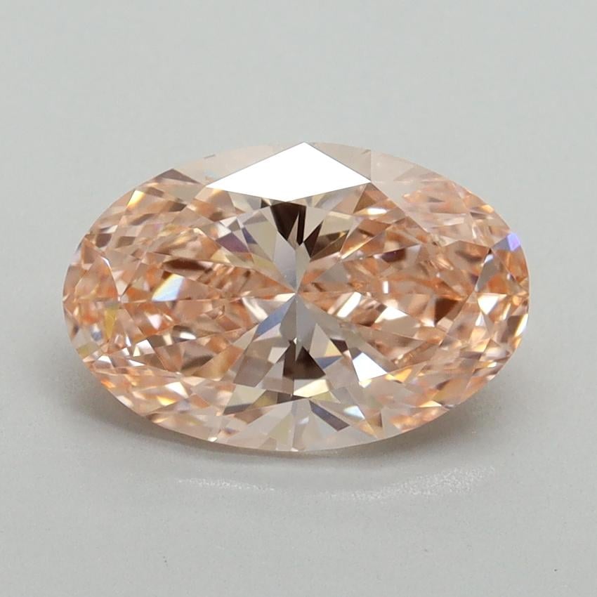 2.06 Ct. Fancy Intense Pink Oval Lab Grown Diamond