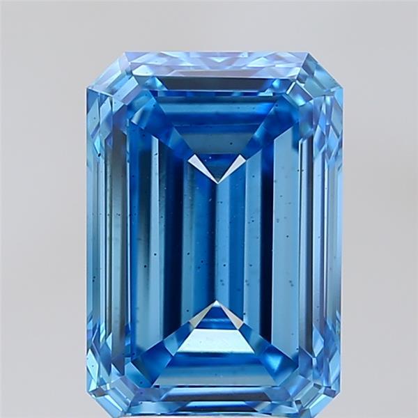 4.29 Ct. Fancy Vivid  Blue Emerald Lab Grown Diamond