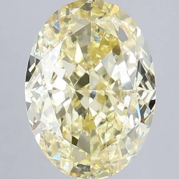 3.08 Ct. Fancy Yellow Oval Lab Grown Diamond
