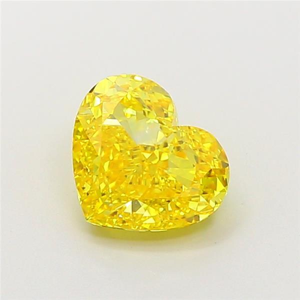 1.82 Ct. Fancy Vivid  Yellow Heart Lab Grown Diamond