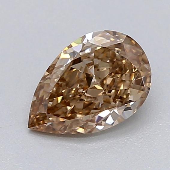 0.31 Ct. Light  Brown Pear Lab Grown Diamond