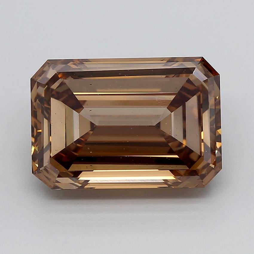 10.35 Ct. Fancy  Brown Emerald Lab Grown Diamond