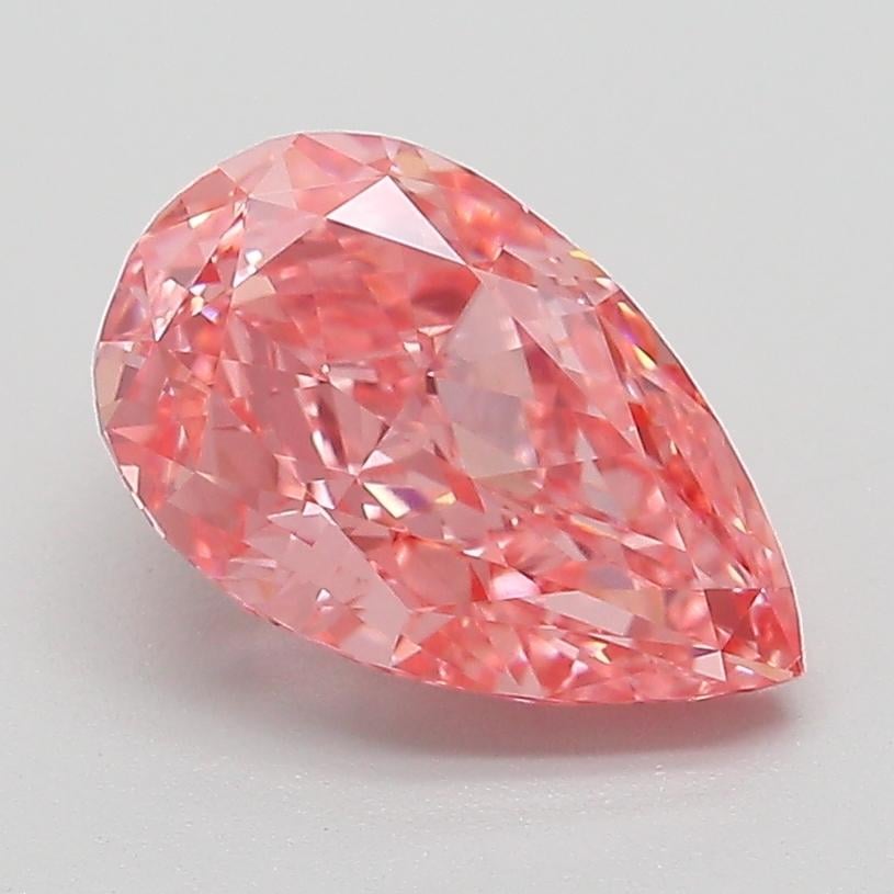 2.1 Ct. Fancy Vivid Pink Pear Lab Grown Diamond