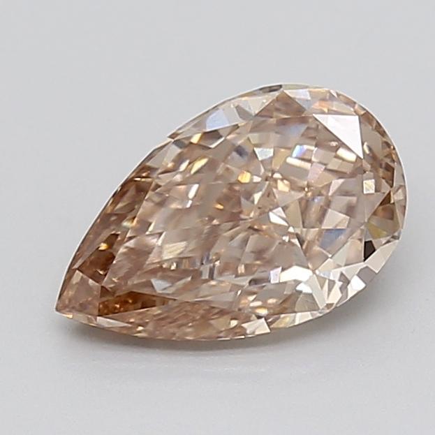 1.55 Ct. Light  Brown Pear Lab Grown Diamond