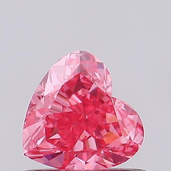 0.47 Ct. Fancy Vivid Pink Heart Lab Grown Diamond