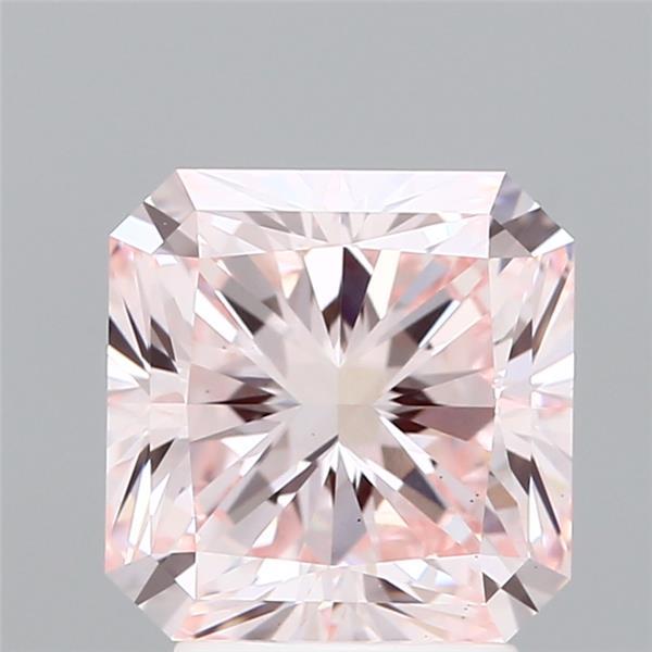 3.08 Ct. Fancy Light Pink Radiant Lab Grown Diamond