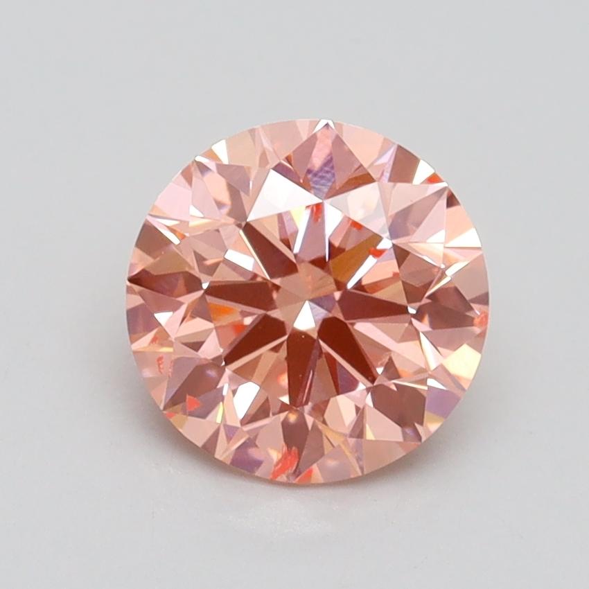 1.51 Ct. Fancy Intense Pink Round Lab Grown Diamond