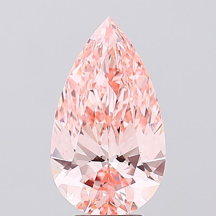 5.01 Ct. Fancy Vivid Pink Pear Lab Grown Diamond