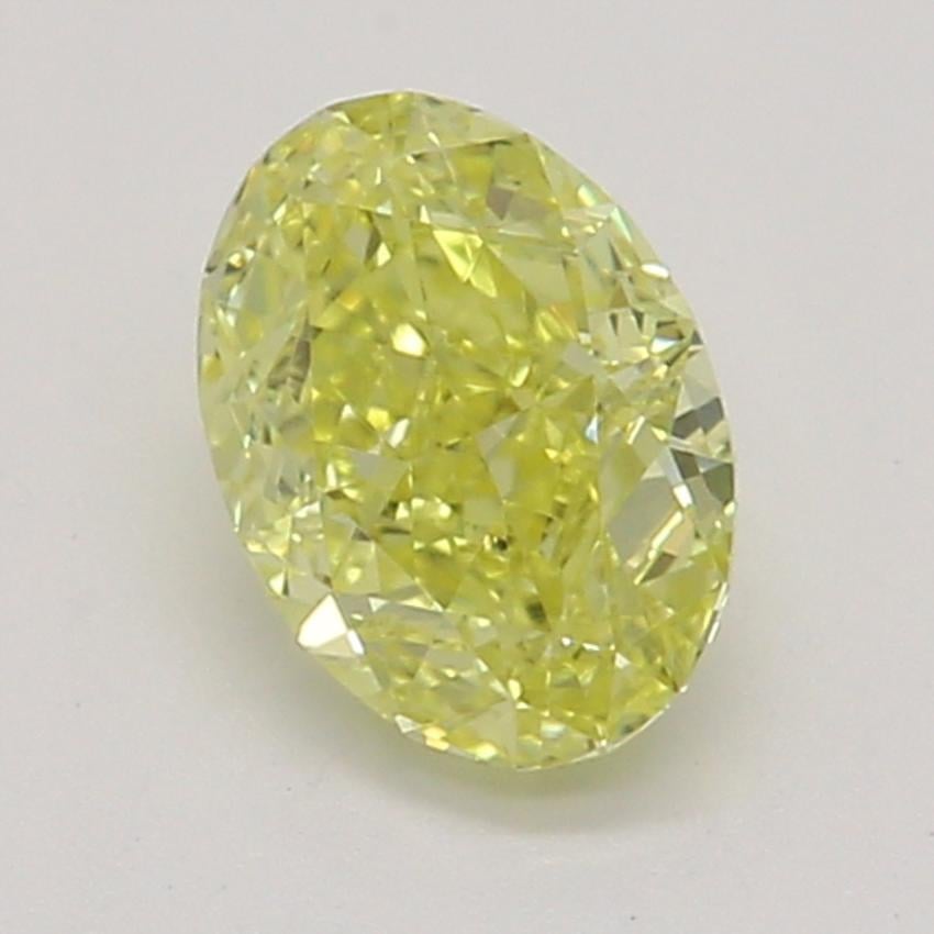 0.36 Ct. Fancy Intense Yellow Oval Diamond