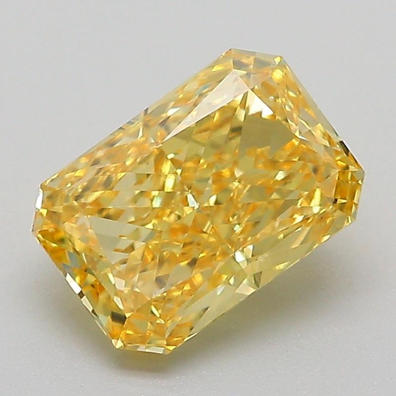 2.10 Ct. Fancy Vivid Yellow Radiant Lab Grown Diamond