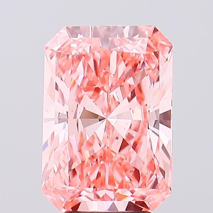 4.10 Ct. Fancy Vivid Pink Radiant Lab Grown Diamond