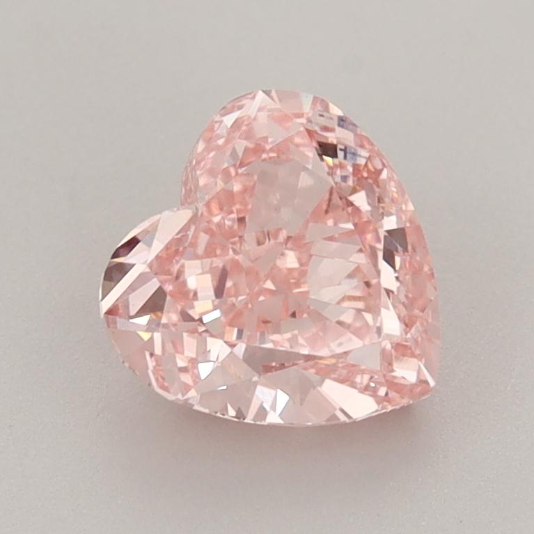 1.44 Ct. Fancy Intense  Pink Heart Lab Grown Diamond