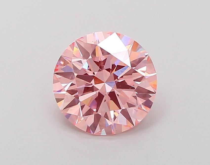 2.29 Ct. Fancy Vivid Pink Round Lab Grown Diamond