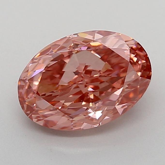 1.90 Ct. Fancy Vivid Pink Oval Lab Grown Diamond