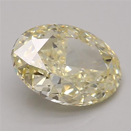 2.05 Ct. Fancy Yellow Oval Lab Grown Diamond